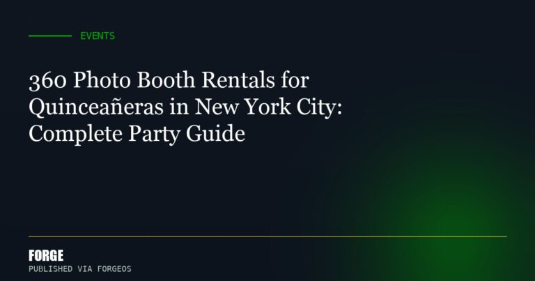 360 Photo Booth Rentals for Quinceañeras in New York City: Complete Party Guide