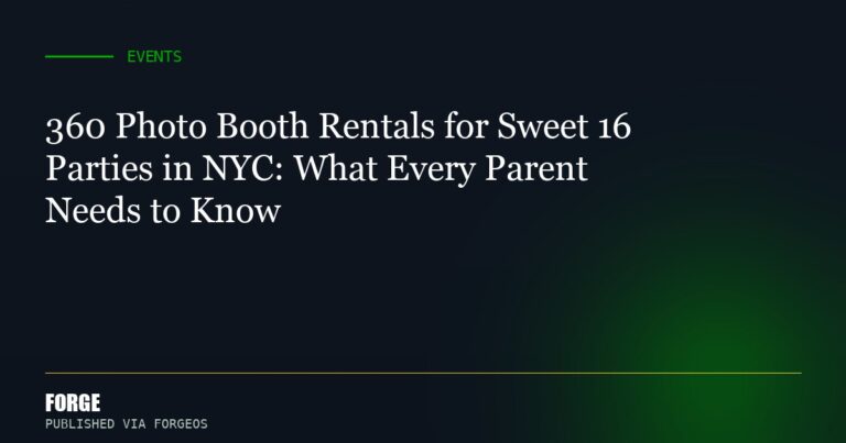 360 Photo Booth Rentals for Sweet 16 Parties in NYC: What Every Parent Needs to Know
